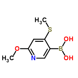 2-Methoxy-4-(methylthio)pyridine-5-boronic acid图片