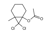 1-Acetoxy-6-methyl-7,7-dichlorbicyclo(4.1.0)heptan Structure