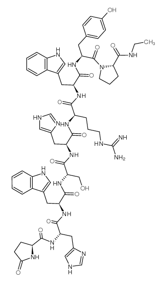 (Des-Gly10,D-Arg6,Pro-NHEt9)-LHRH II (chicken) structure