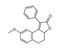 8-methoxy-1-phenyl-4,5-dihydronaphtho[2,1-b]furan-2(3aH)-one Structure