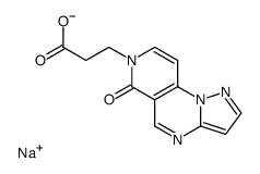 Sodium 6-oxopyrazolo(1,5-a)pyrido(3,4-e)pyrimidine-7(6H)-propanoate结构式