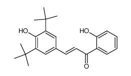 (E)-3-(3,5-Di-tert-butyl-4-hydroxy-phenyl)-1-(2-hydroxy-phenyl)-propenone结构式