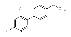 4,6-二氯-3-(4-乙基苯基)-吡嗪结构式
