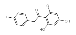 2-(4-氟苯基)-1-(2,4,6-三羟基苯基)乙酮结构式