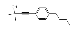 3-methyl-1-(4'-butylphenyl)-1-butyne-3-ol Structure