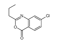 7-Chloro-2-propyl-4H-3,1-benzoxazin-4-one结构式