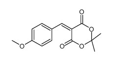 5-[(4-METHOXYPHENYL)METHYLENE]-2,2-DIMETHYL-1,3-DIOXANE-4,6-DIONE Structure