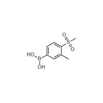 (4-Methanesulfonyl-3-methylphenyl)boronic acid Structure