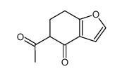 5-acetyl-4-oxo-4,5,6,7-tetrahydrobenzofuran结构式