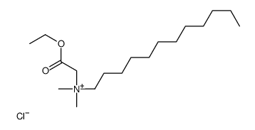 dodecyl-(2-ethoxy-2-oxoethyl)-dimethylazanium,chloride Structure