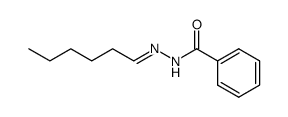 1-benzoyl-2-hexylidenehydrazine Structure