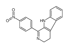 1-(4-nitrophenyl)-4,9-dihydro-3H-pyrido[3,4-b]indole结构式
