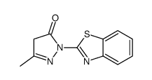 Pyrazol-5(4H)-one, 1-(2-benzothiazolyl)-3-methyl-结构式