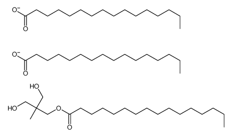 2-[(Hexadecanoyloxy)methyl]-2-methyl-1,3-propanediol dihexadecanoate structure