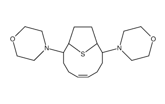 4-[(5Z)-9-morpholin-4-yl-13-thiabicyclo[8.2.1]tridec-5-en-2-yl]morpholine结构式