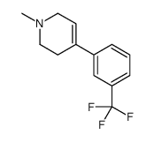 3'-trifluoro-N-methyl-4-phenyl-1,2,3,6-tetrahydropyridine结构式