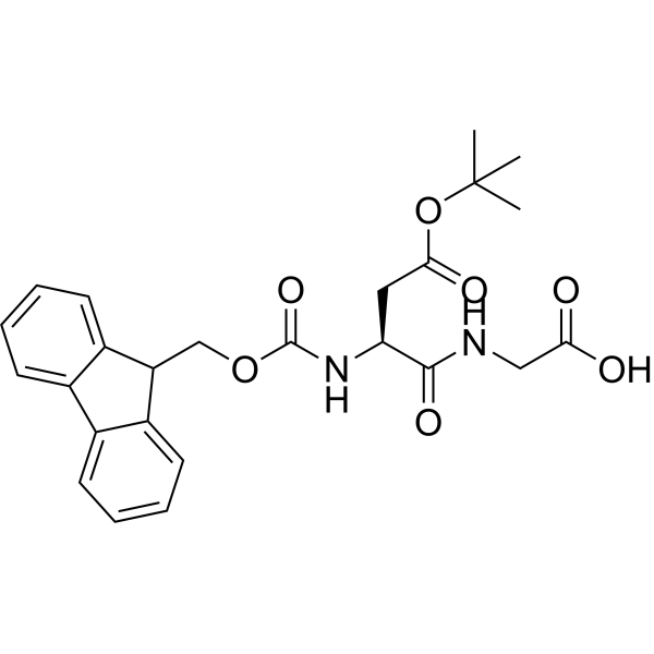 Fmoc-Asp(OtBu)-CH2COOH结构式