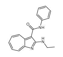 2-ethylamino-3-phenylcarbamoyl-1-azaazulene结构式