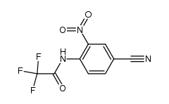 4-cyano-2-nitrotrifluoroacetanilide结构式