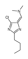 1-(2-butyl-5-chloroimidazol-4-ylidene)-N,N-dimethylmethanamine结构式