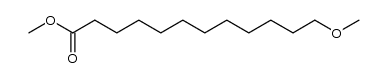 12-methoxy-dodecanoic acid methyl ester Structure