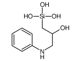 1-anilino-3-trihydroxysilylpropan-2-ol Structure