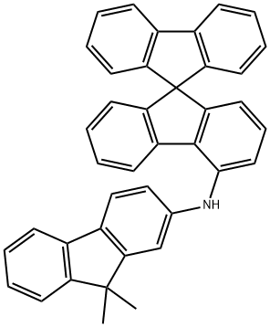 9,9'-Spirobi[9H-fluoren]-4-amine, N-(9,9-dimethyl-9H-fluoren-2-yl)- structure