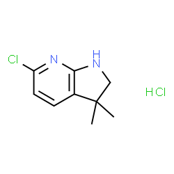 6-chloro-3,3-dimethyl-1H,2H,3H-pyrrolo[2,3-b]pyridine hydrochloride Structure