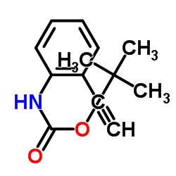 Carbamic acid, (2-ethynylphenyl)-, 1,1-dimethylethyl ester (9CI) Structure