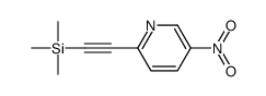 trimethyl-[2-(5-nitropyridin-2-yl)ethynyl]silane结构式
