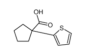 1-(thiophen-2-yl)cyclopentanecarboxylic acid Structure