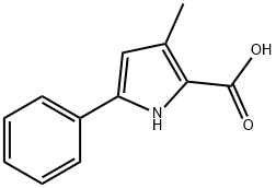 3-methyl-5-phenyl-1H-pyrrole-2-carboxylic acid structure