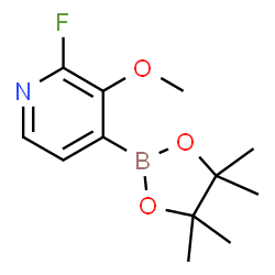 2-Fluoro-3-methoxypyridine-4-boronic acid pinacol ester结构式