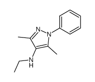3,5-Dimethyl-N-ethyl-1-phenyl-1H-pyrazol-4-amine结构式