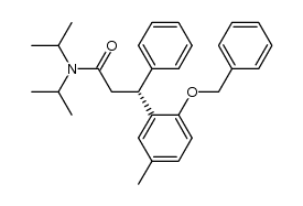 (R)-3-(2-(benzyloxy)-5-methylphenyl)-N,N-diisopropyl-3-phenylpropanamide Structure