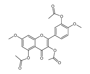 quercatin 7,4'-dimethyl ether triacetate Structure
