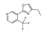 4-ethyl-2-[4-(trifluoromethyl)pyridin-3-yl]-1,3-oxazole Structure