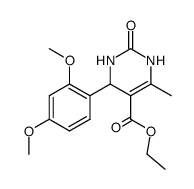 ethyl 4-(2,4-dimethoxyphenyl)-6-methyl-2-oxo-1,2,3,4-tetrahydropyrimidine-5-carboxylate Structure