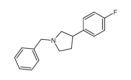 1-benzyl-3-(4'-fluorophenyl)pyrrolidine Structure
