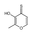 4H-Pyran-4-thione,3-hydroxy-2-methyl-(8CI,9CI)结构式
