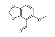 5-methoxy-1,3-benzodioxole-4-carbaldehyde Structure