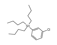 tributyl(3-chlorophenyl)stannane Structure