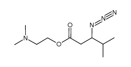 2-(dimethylamino)ethyl 3-azido-4-methylpentanoate Structure