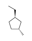 (+-)-trans-1-ethyl-3-methyl-cyclopentane结构式