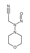 N-morpholino-N-nitroso-amino acetonitrile Structure