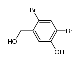 2,4-dibromo-5-hydroxy-benzyl alcohol Structure