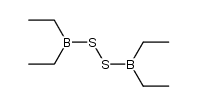 bis(diethylboryl)disulfane Structure