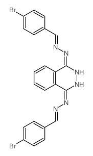 Benzaldehyde, 4-bromo-,1,4-phthalazinediyldihydrazone (9CI) Structure