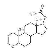 (9a,11a-dimethyl-1,2,3,3a,3b,4,5,5a,9,9b,10,11-dodecahydroindeno[5,4-f]chromen-1-yl) acetate结构式