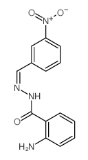 Benzoic acid, 2-amino-,2-[(3-nitrophenyl)methylene]hydrazide Structure